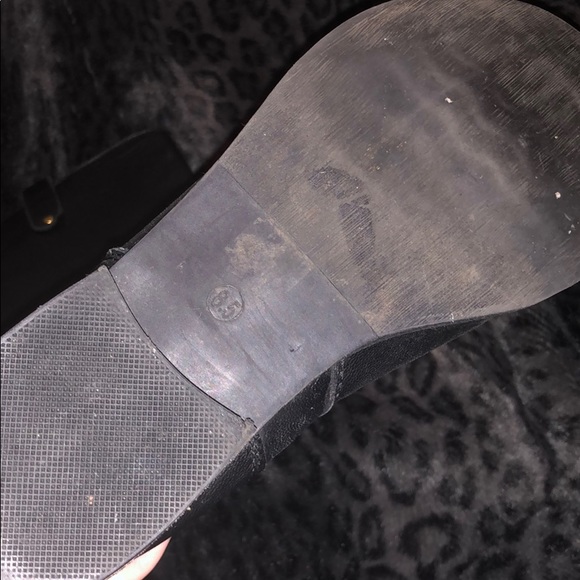 BLK LEATHER STEVE MADDEN HEELED ZIPPER BOOTS SZ8.5 - Picture 12 of 16